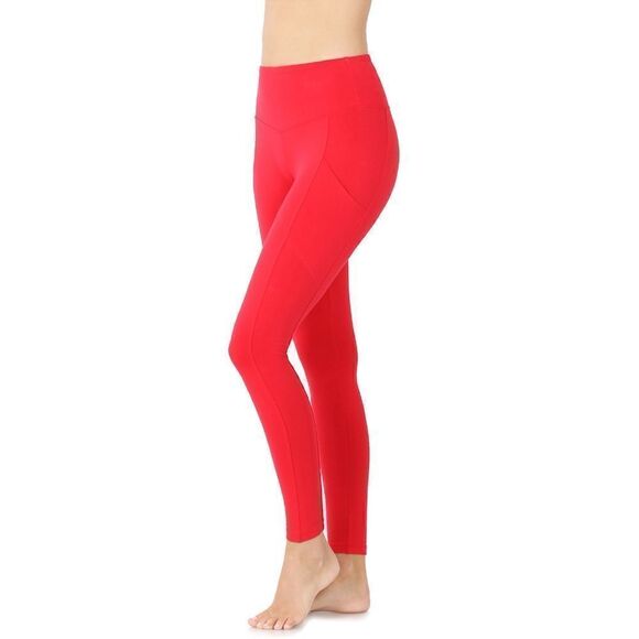NWT BETTER COTTON WIDE WAISTBAND POCKET LEGGINGS - Picture 1 of 2